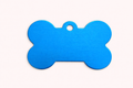 Dog Tag Bone Shaped Blue