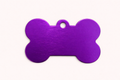 Dog Tag Bone Shape Purple