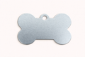 Dog Tag Bone Shape Silver