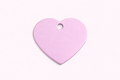 Dog Tag Heart Shape Pastel Pink