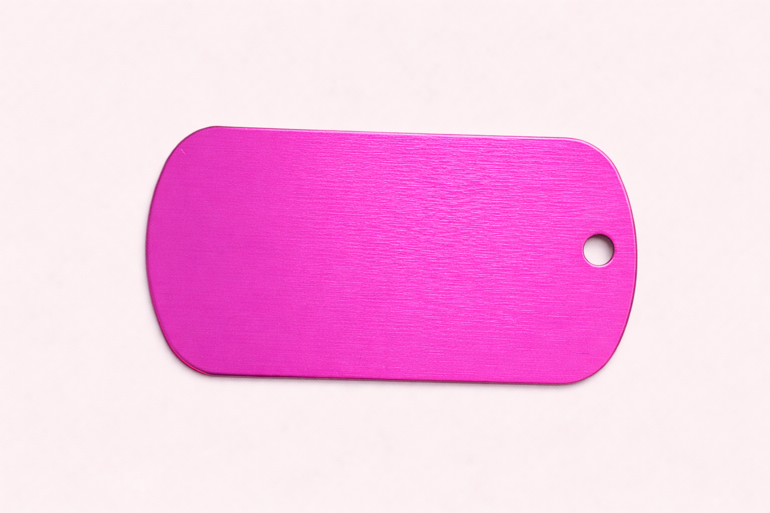 Dog Tag Large Dark Pink