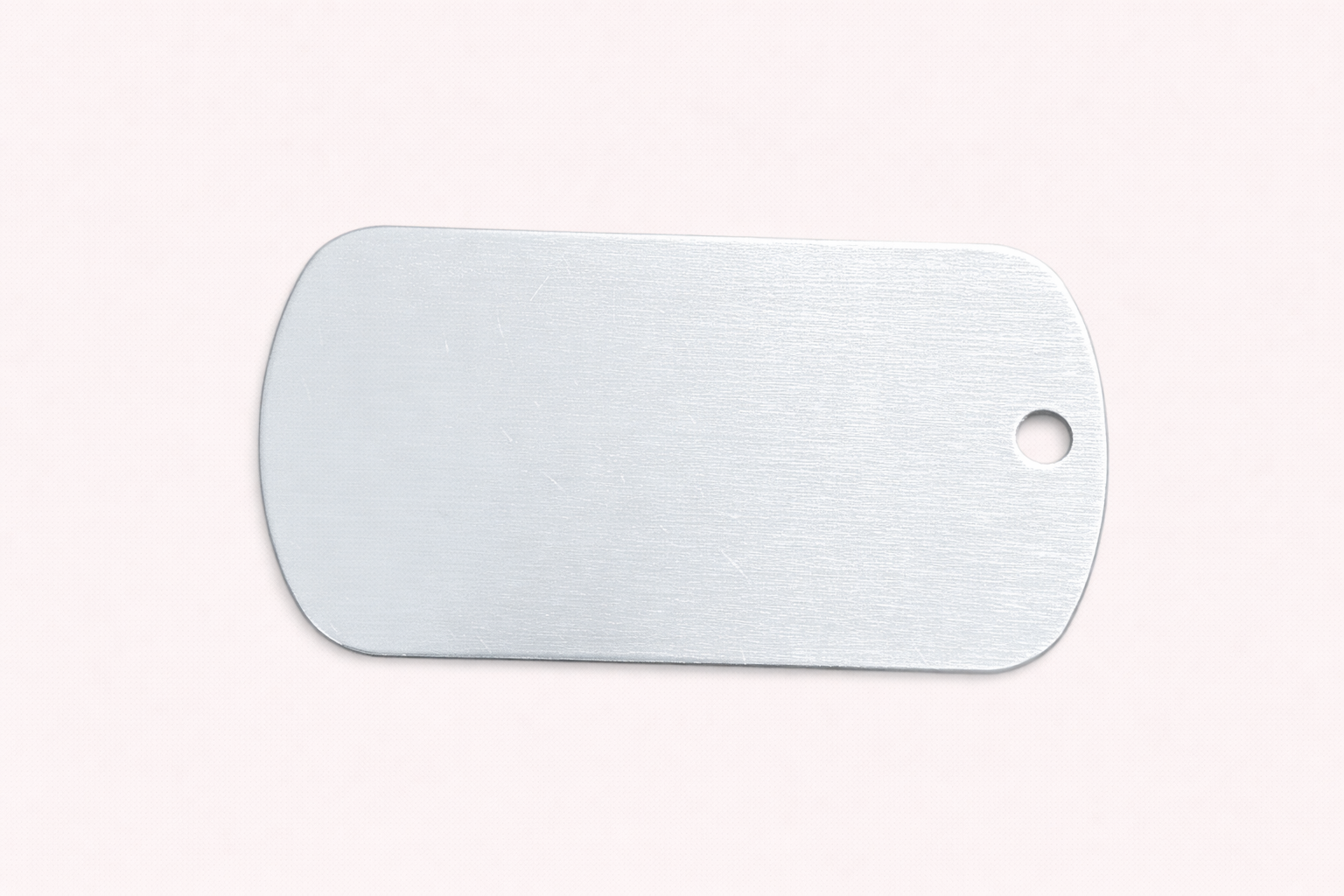 Dog Tag Large Silver