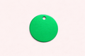 Dog Tag Round Small Emerald Green
