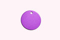 Dog Tag Round Small Purple