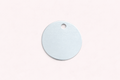 Dog Tag Round Small Silver