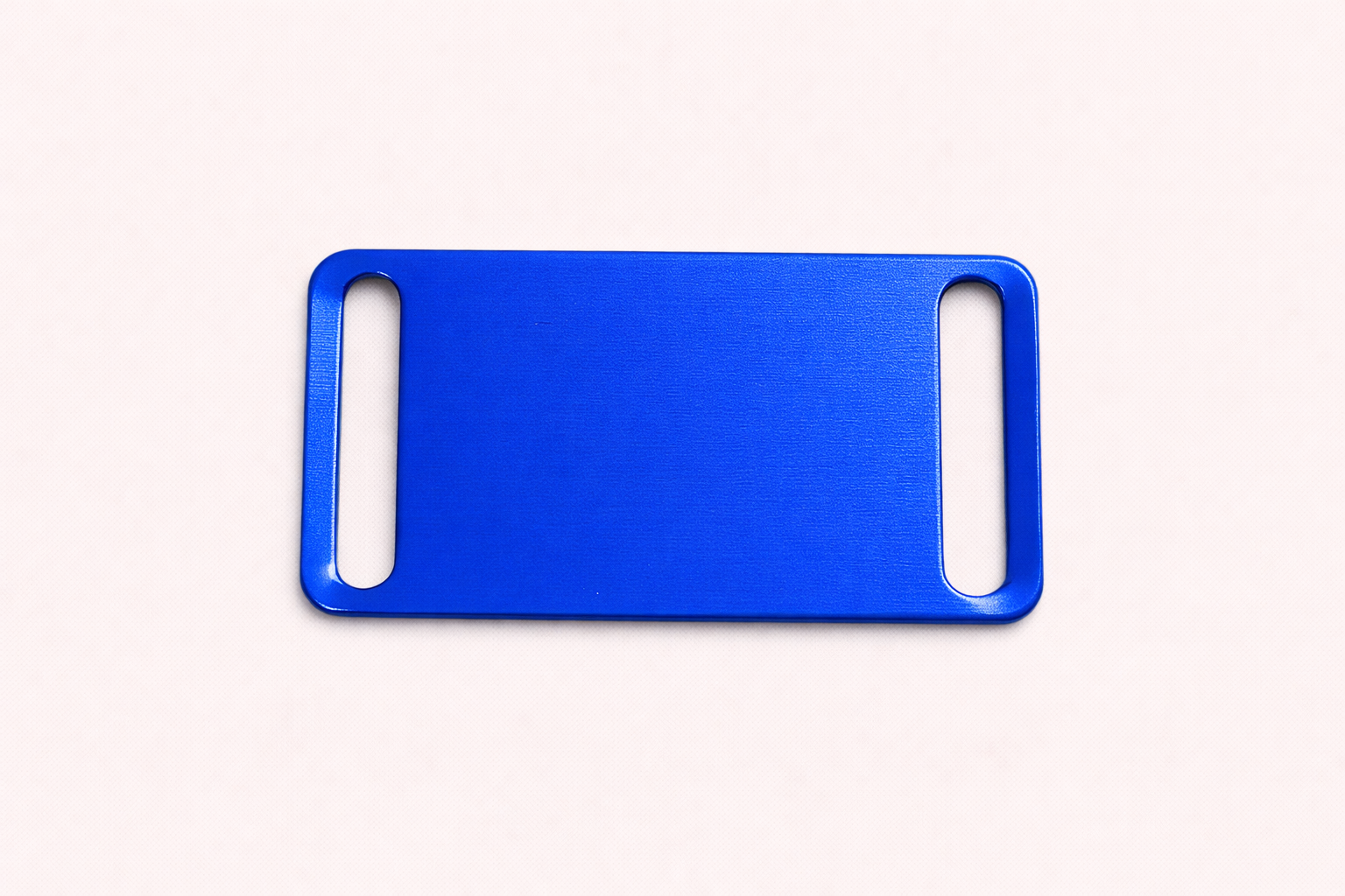 Dog Tag Square Slips on Collar in Brilliant Blue