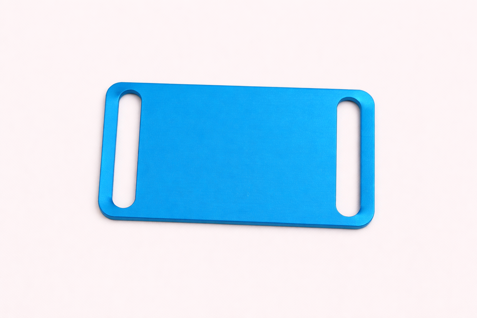 Dog Tag Square slips on collar in light blue