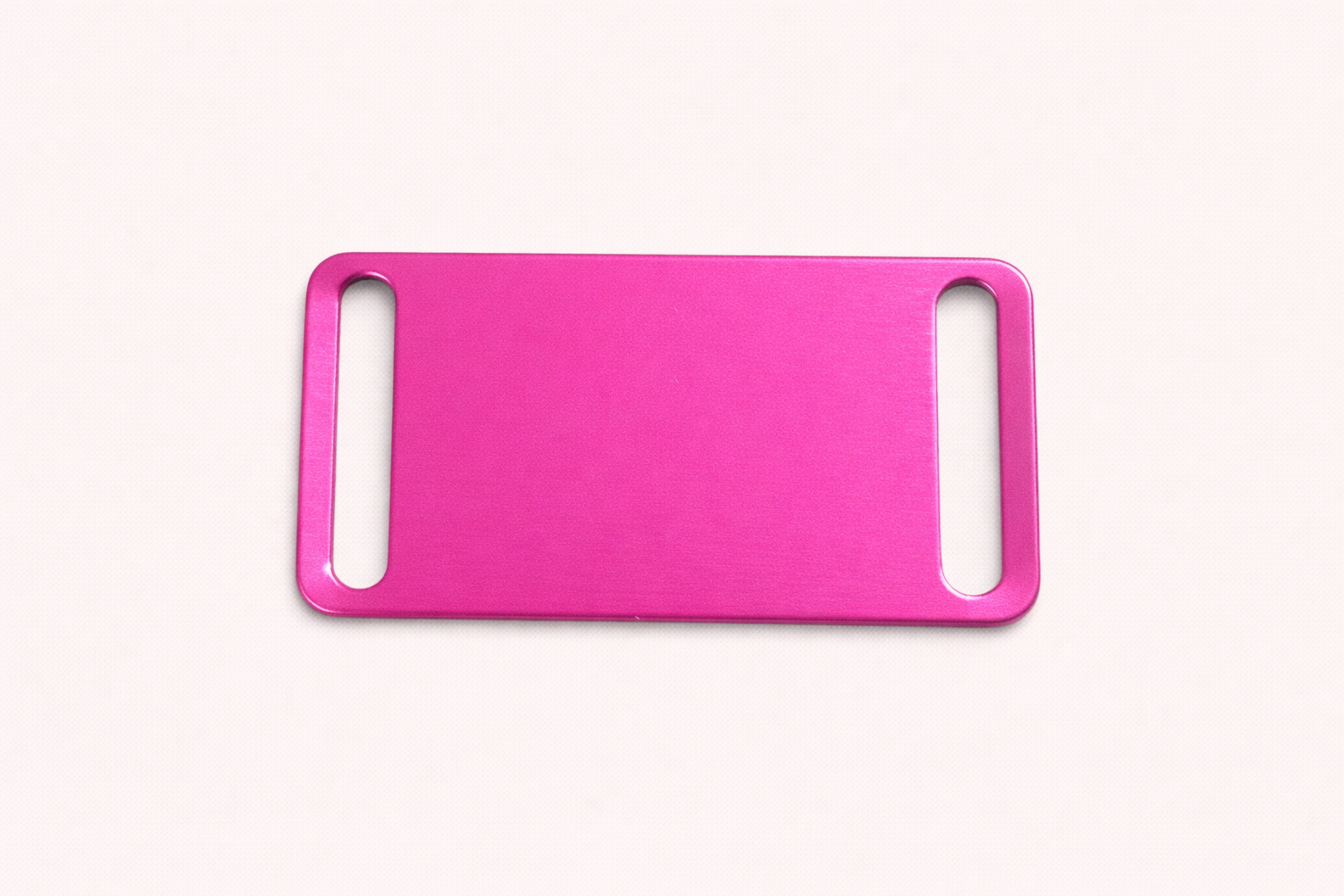 Dog Tag Square Slips in collar in Dark Pink