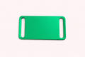 Dog Tag Square Slips on collar in Emerald Green