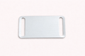 Dog Tag Square slips on collar in Silver
