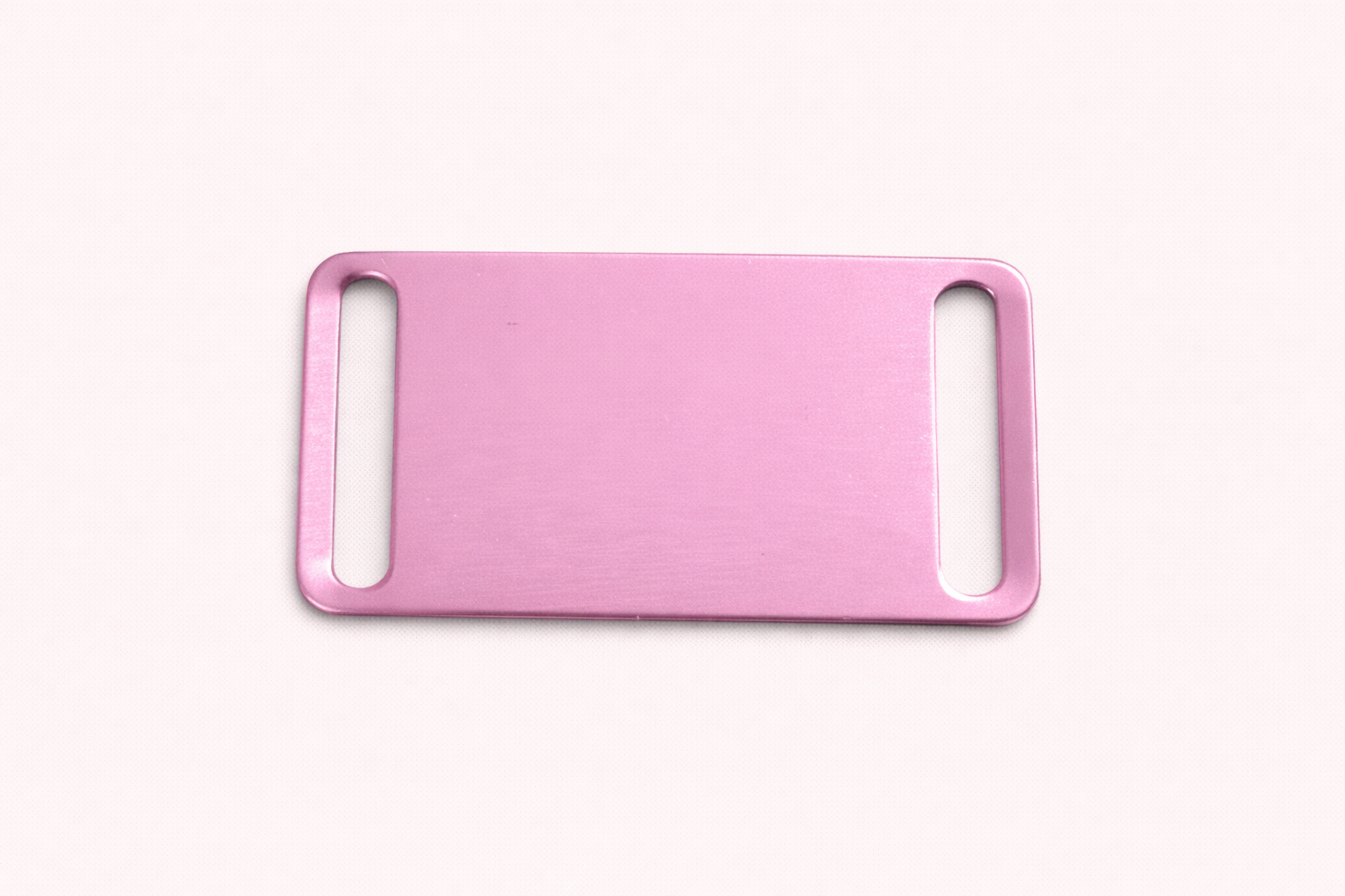 Dog Tag Square slips on collar in Light Pink