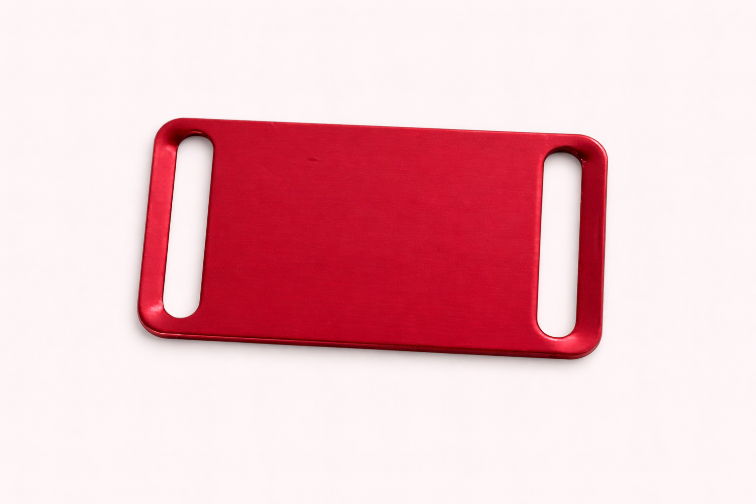 Dog Tag Square Slips in collar in Red