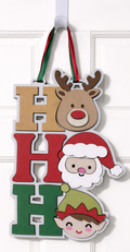 Door Hanger Ho Ho Ho 16 inch