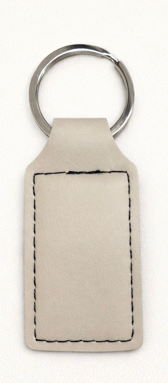 Key Chain Leather Square