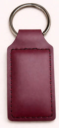 Key Chain Leather Square in Red