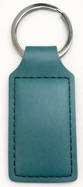 Key Chain Leather Square in Teal
