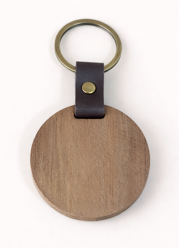 Key Chain Maple Round