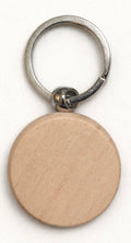 Key Chain Oak Round