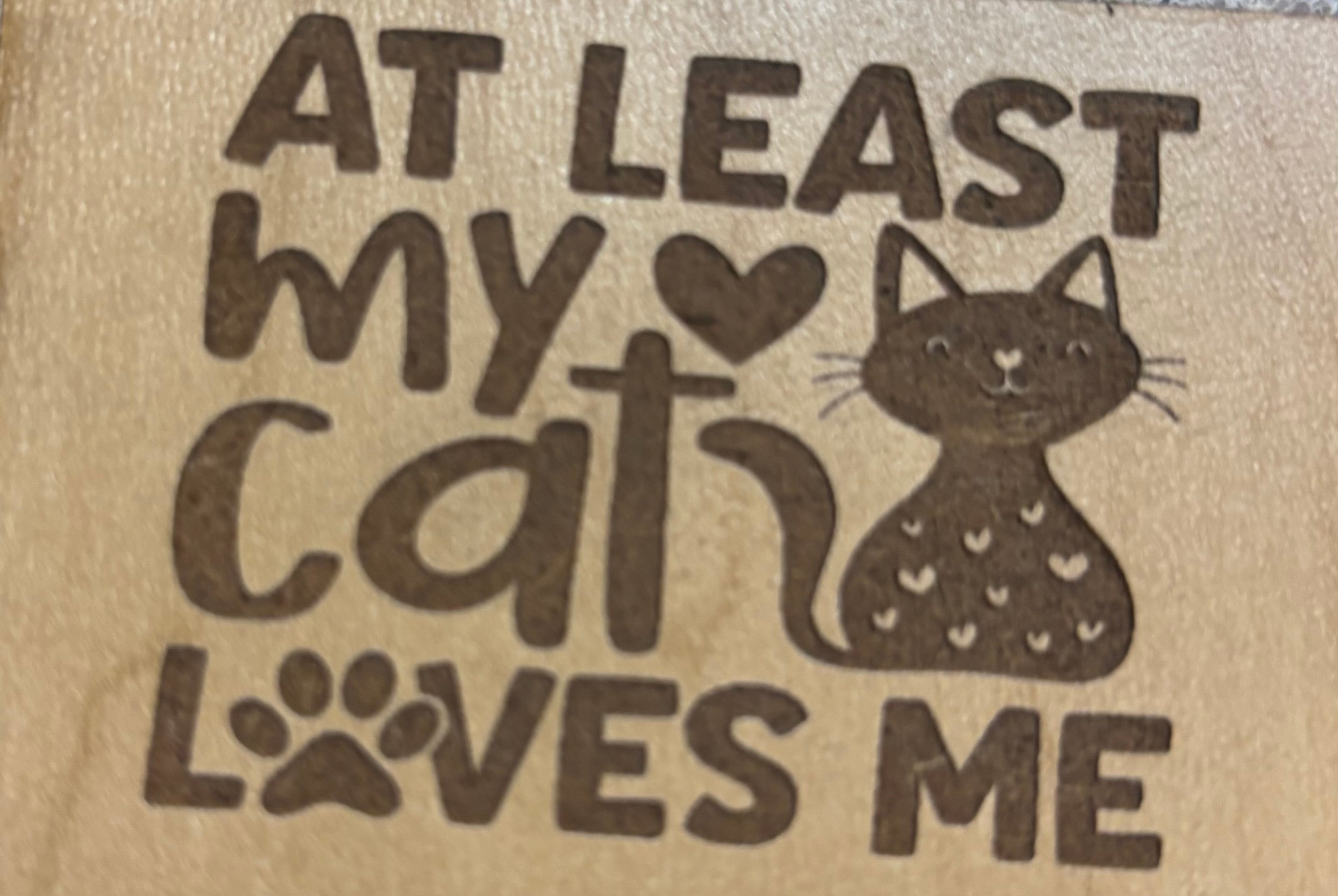 Magnet - At Least My Cat Loves Me