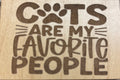 Magnet Cats Are My Favorite People with cat paw and whiskers
