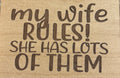 Magnet My Wife Rules She Has Lots Of Them