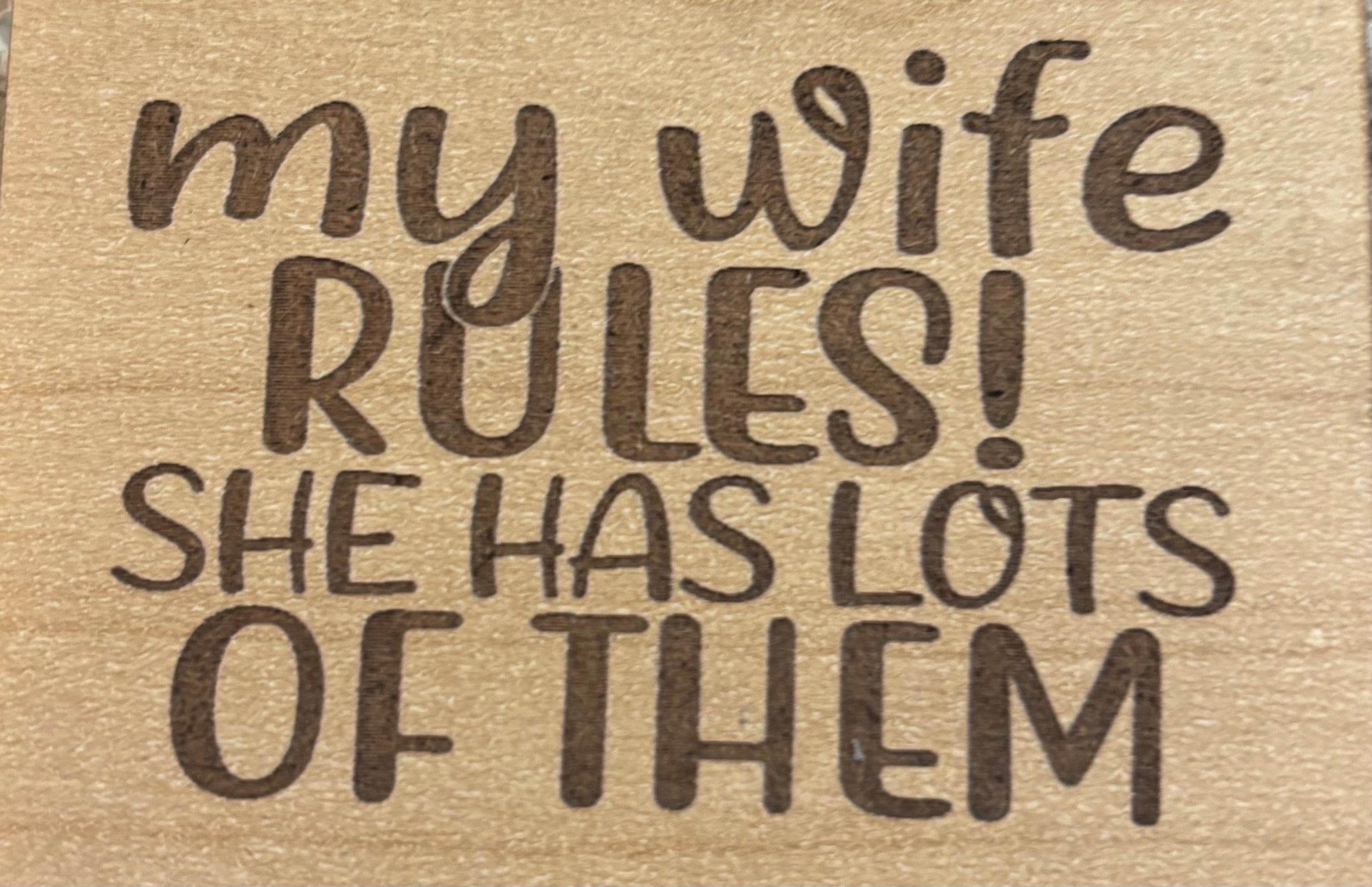 Magnet My Wife Rules She Has Lots Of Them