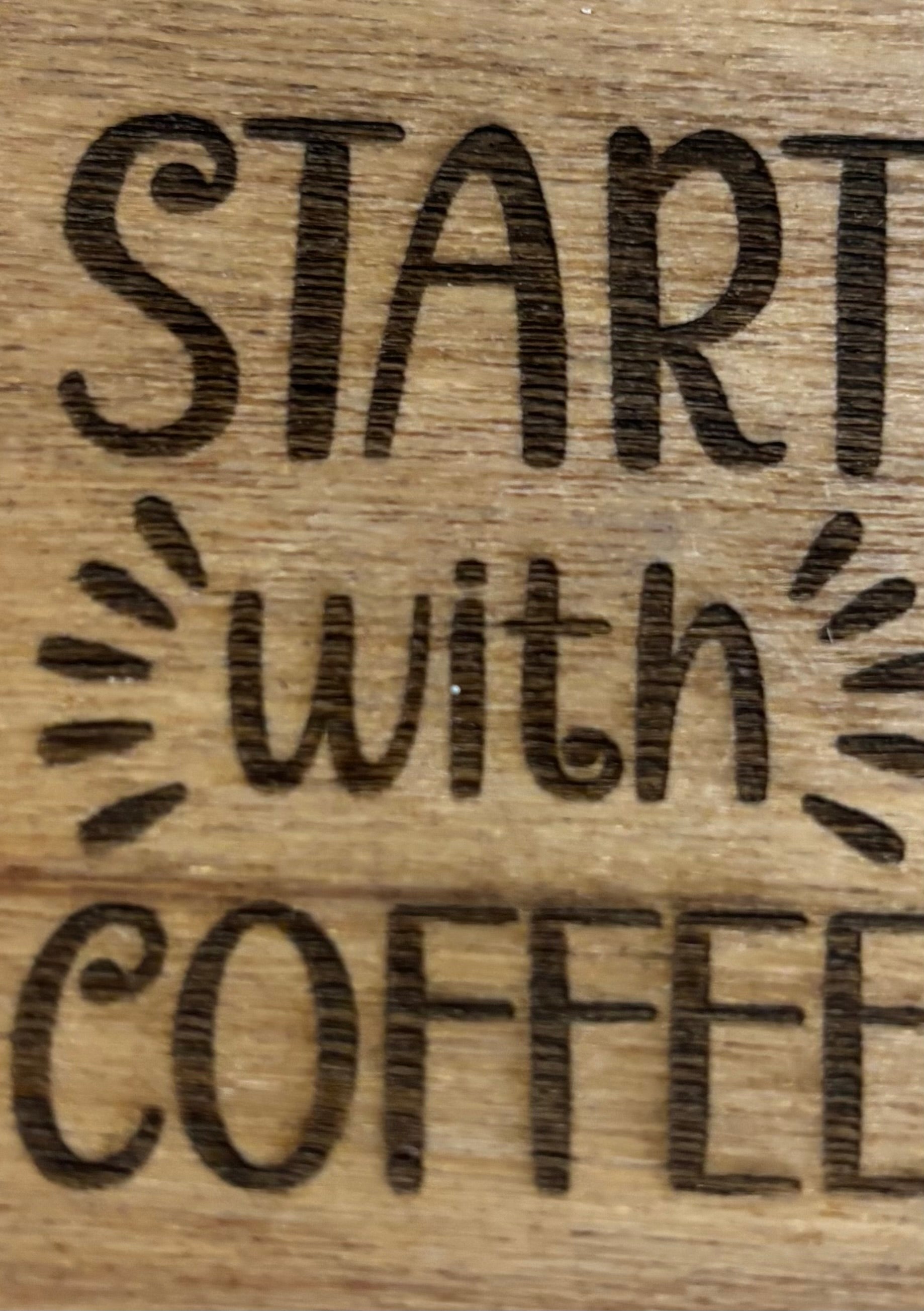 Magnet Start With Coffee
