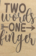 Magnet Two Words One Finger