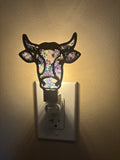 Night Light Cow with multi color background