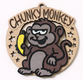 Ornament Oak Monkey Saying CHUNKY MONKEY