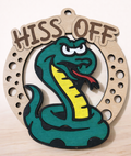 Ornament Oak Snake Saying HISS OFF