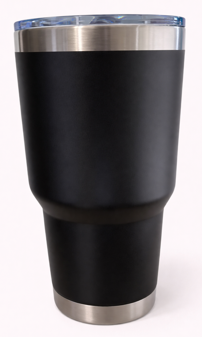 Tumbler 32 Ounce in Black Without a Handle