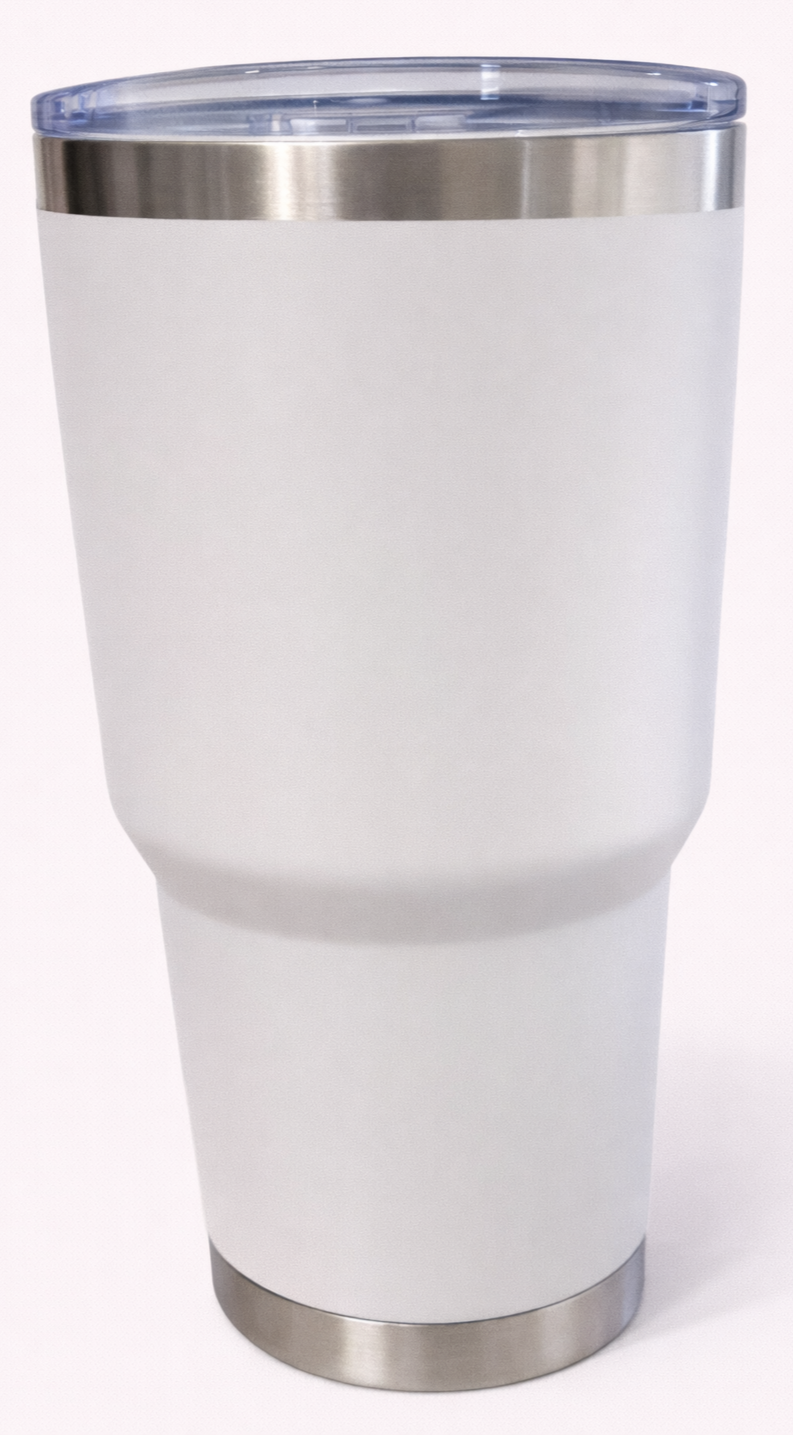 Tumbler 32 Ounce in White without a Handle