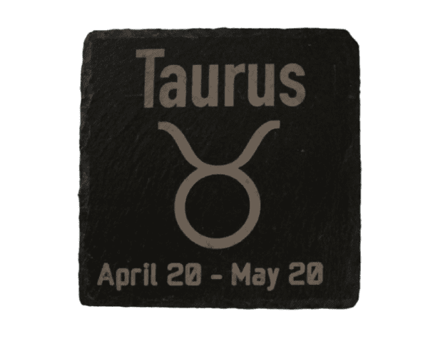 A stone plaque with the name taurus written in white.